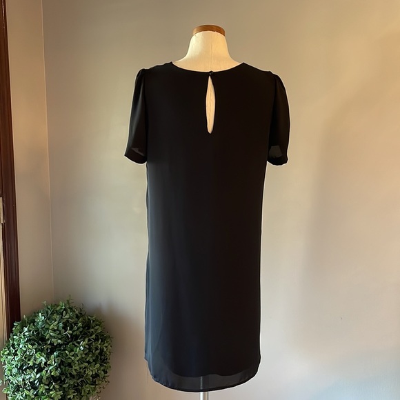 SOPRANO casual short sleeve black dress / crew neck mini size Large boxy - Picture 2 of 8